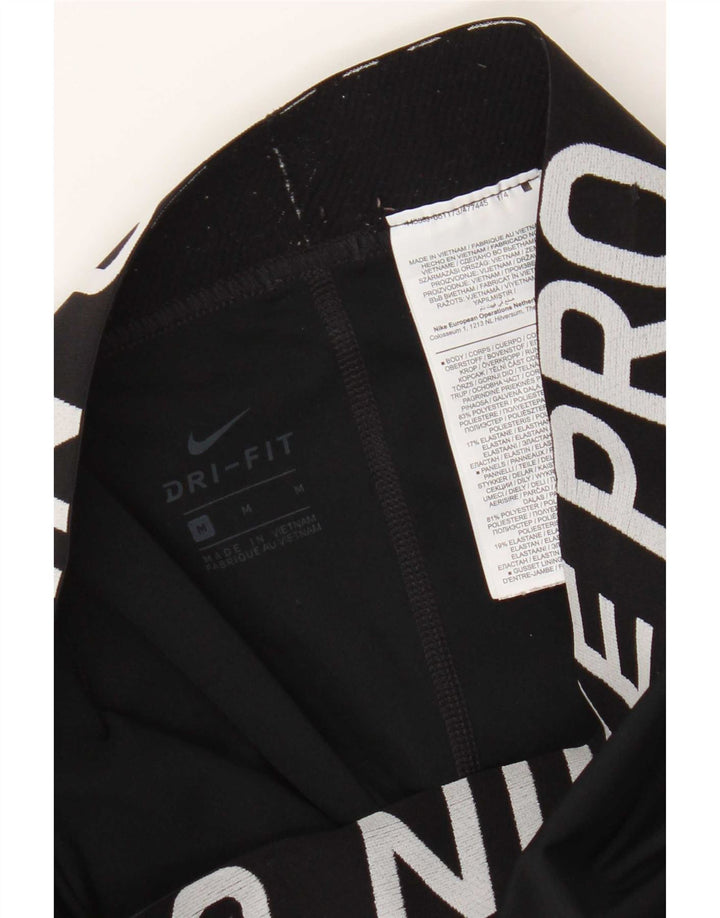 Leggings Nike Dri Fit Graphic UK 12 Médio Preto Poliéster