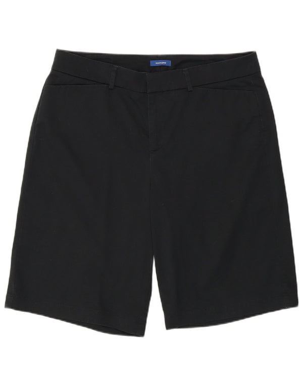 Dockers Womens Casual Shorts Large W36 Black Cotton