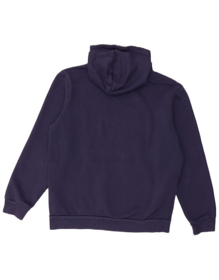 Puma masculino gráfico moletom com capuz médio algodão azul marinho