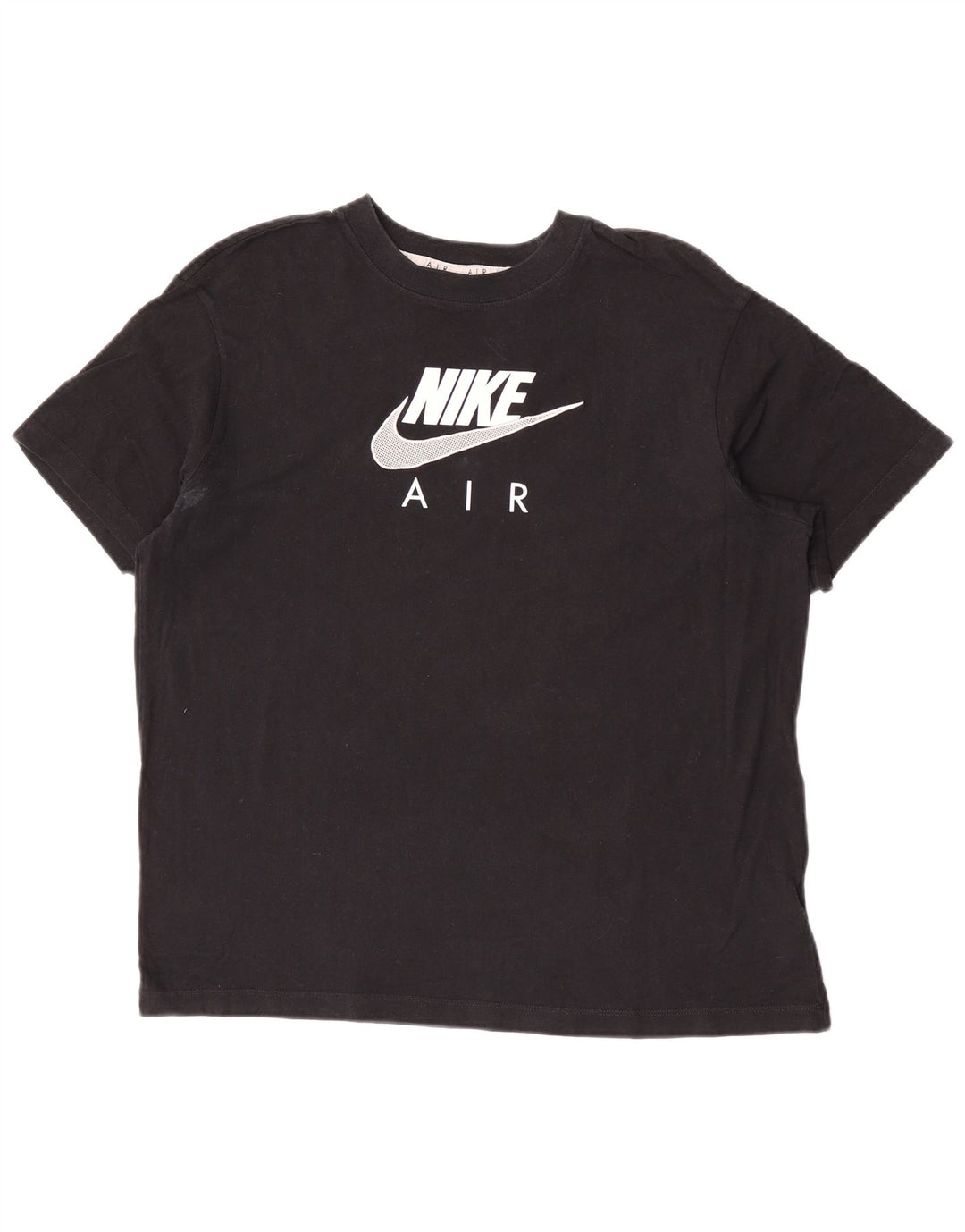 Camiseta Nike masculina gráfica Top médio algodão preto