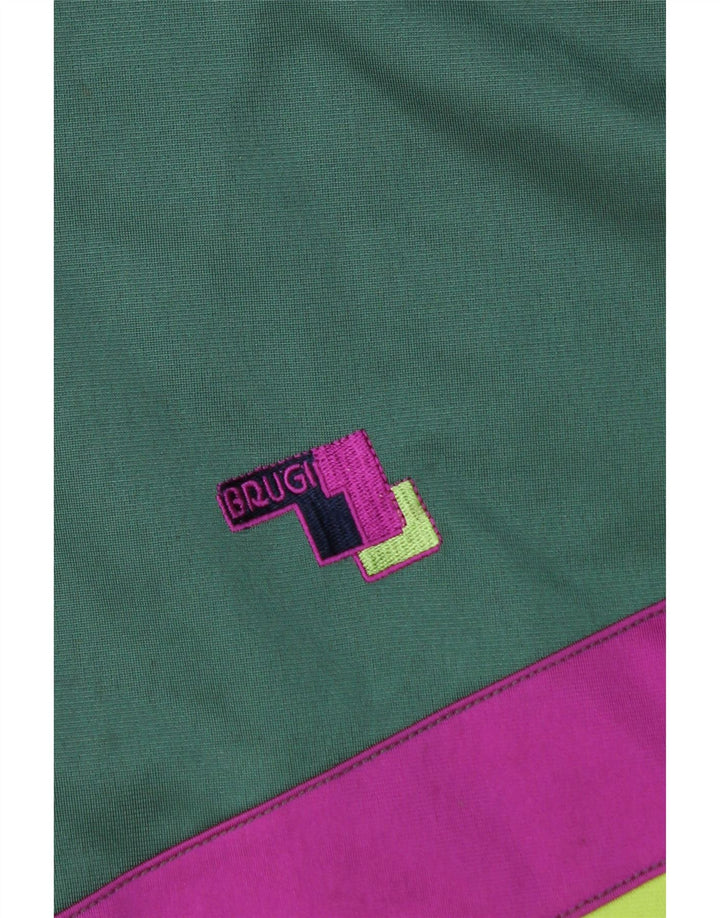 Jaqueta masculina de agasalho Brugi XL verde colorblock