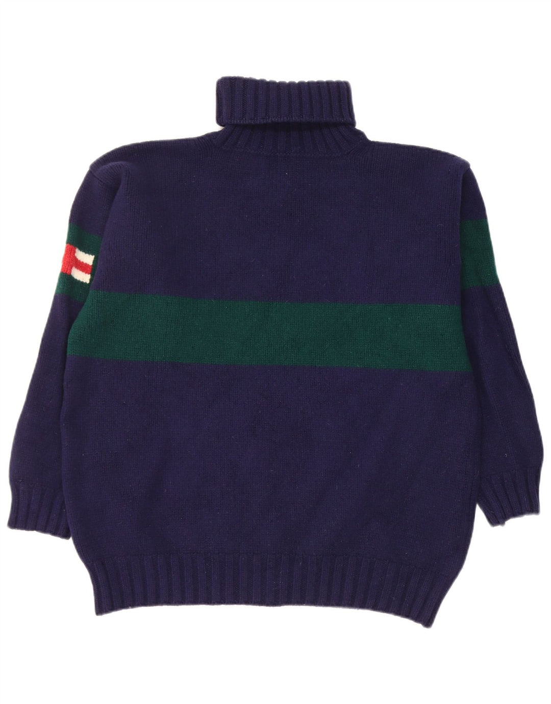 Suéter feminino Hackett com gola redonda Reino Unido 18 XL azul marinho lã colorblock