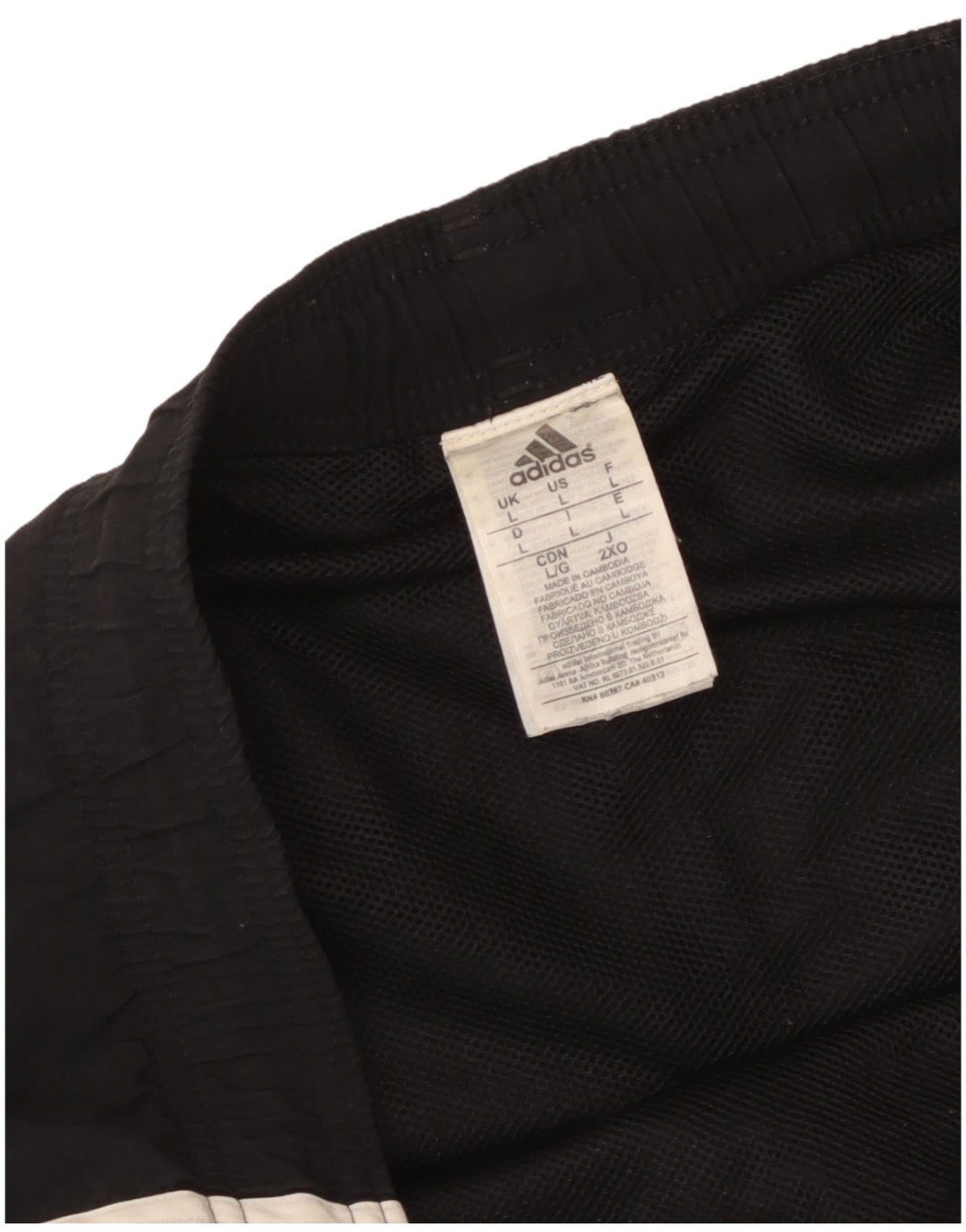 Adidas Mens Natação Shorts Grande Poliamida Preta