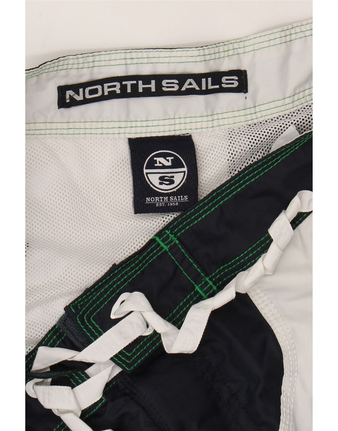 Shorts de natação masculino NORTH SAILS médio verde colorblock