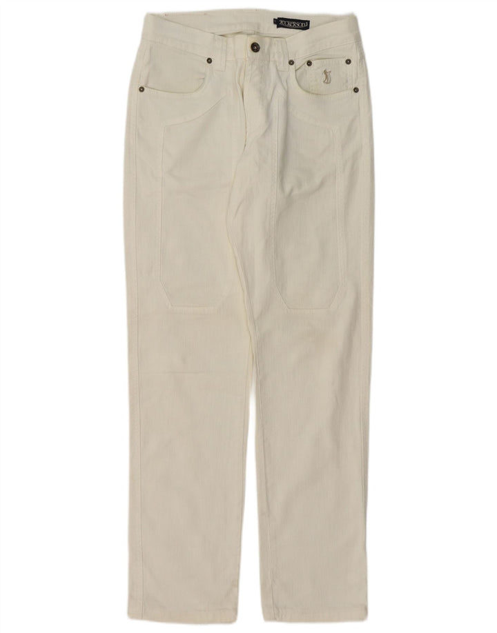 Jeans retos masculinos JECKERSON W32 L32 algodão branco
