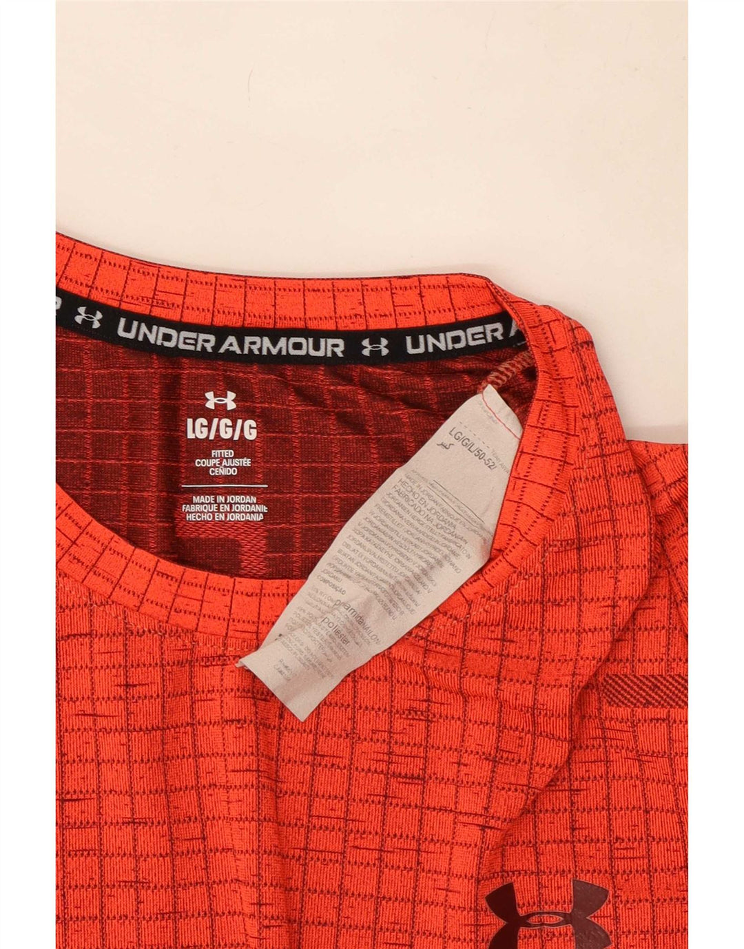 Camiseta gráfica masculina Under Armour grande nylon vermelho