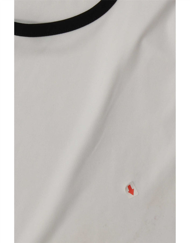 Camiseta Adidas Masculina Aeroready Graphic Top Pequeno Poliéster Colorblock Branco