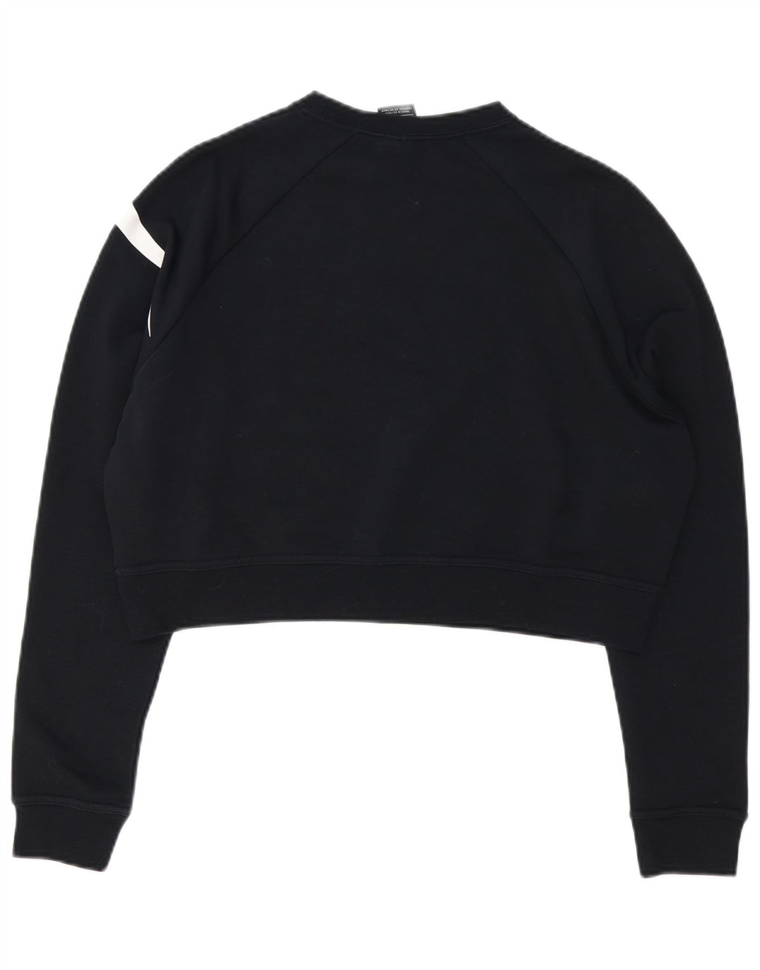 NIKE Womens Oversized Crop Graphic Moletom Jumper Reino Unido 10 Pequeno Preto