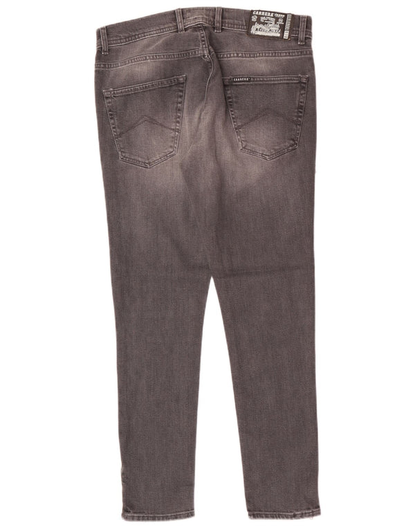 Carrera Mens 737 Skinny Jeans IT 50 Grande W34 L30 Algodão Cinza