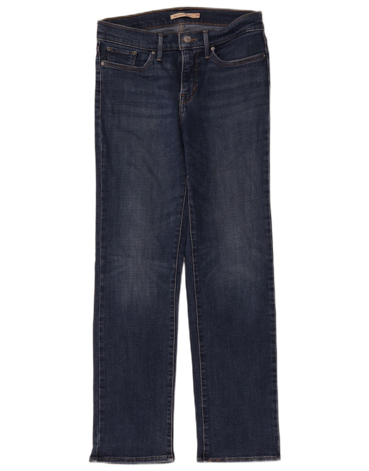 Calça jeans feminina Levi's 314 Shaping Straight W29 L30 azul algodão