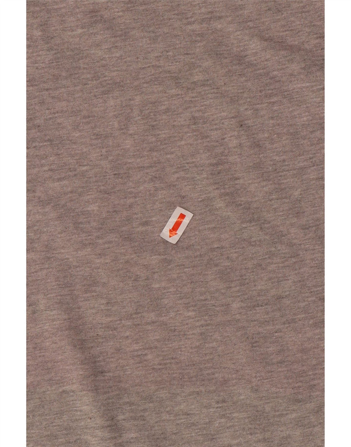 Camiseta feminina Adidas UK 12/14 algodão cinza médio