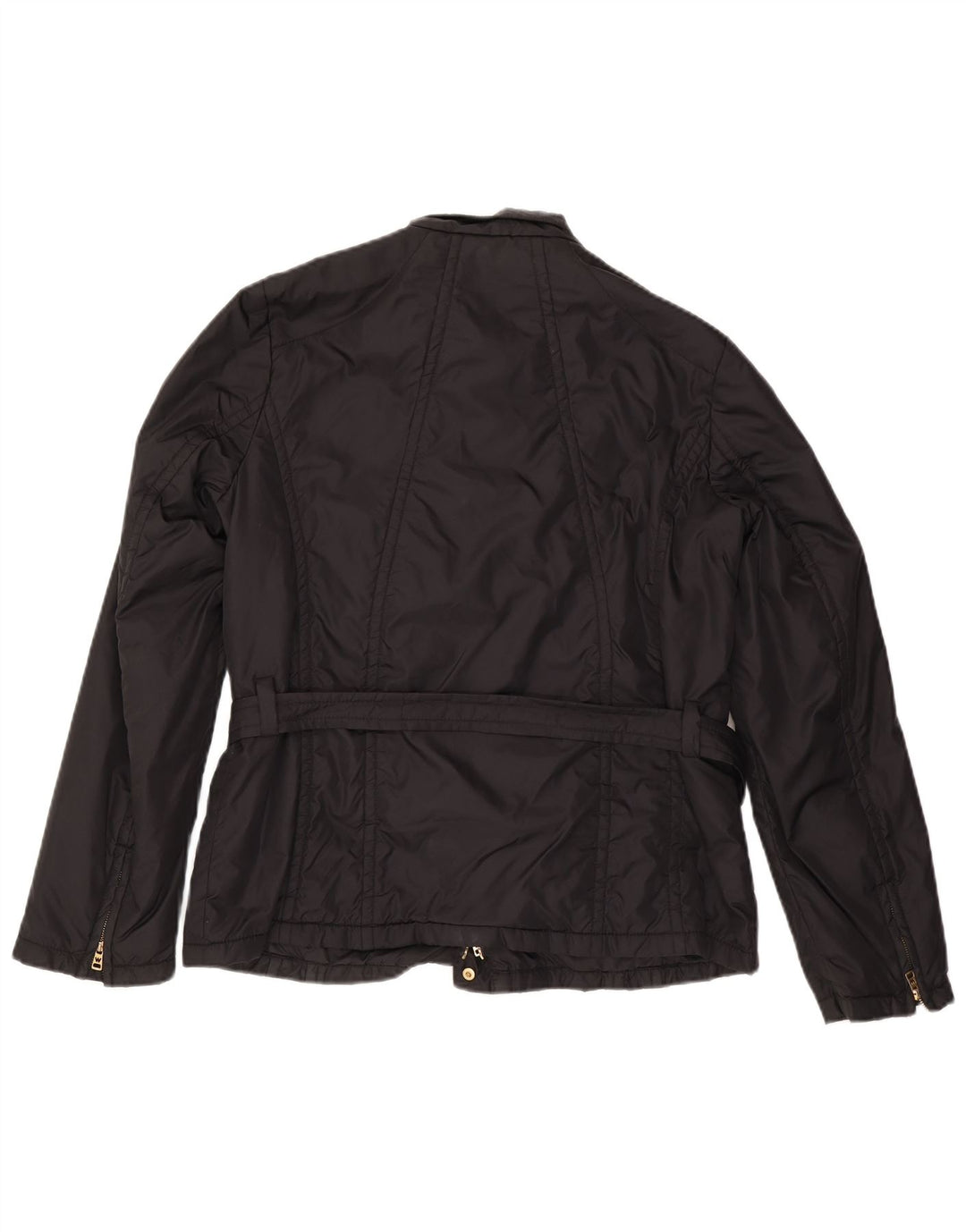 Jaqueta utilitária de fim de semana feminina Max Mara UK 18 XL preta poliamida