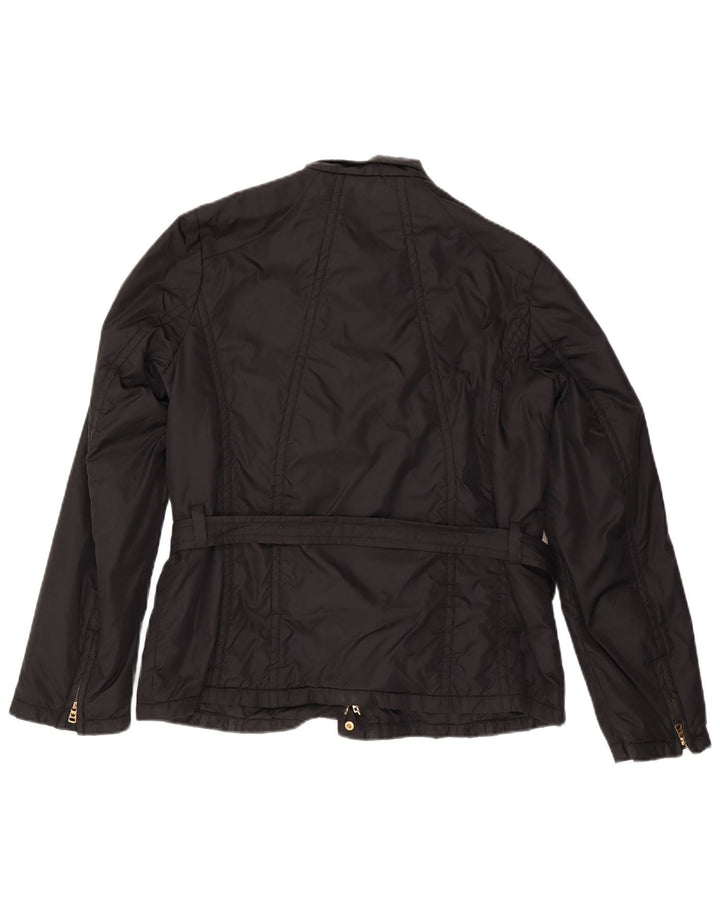 Jaqueta utilitária de fim de semana feminina Max Mara UK 18 XL preta poliamida