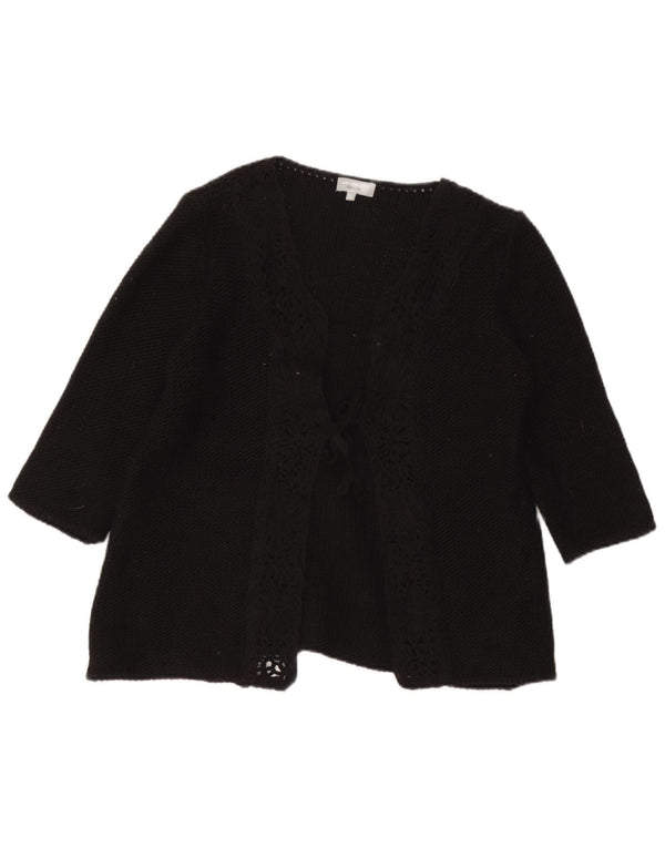 Marks & Spencer Suéter feminino Per Una Cardigan Reino Unido 16 Grande Preto