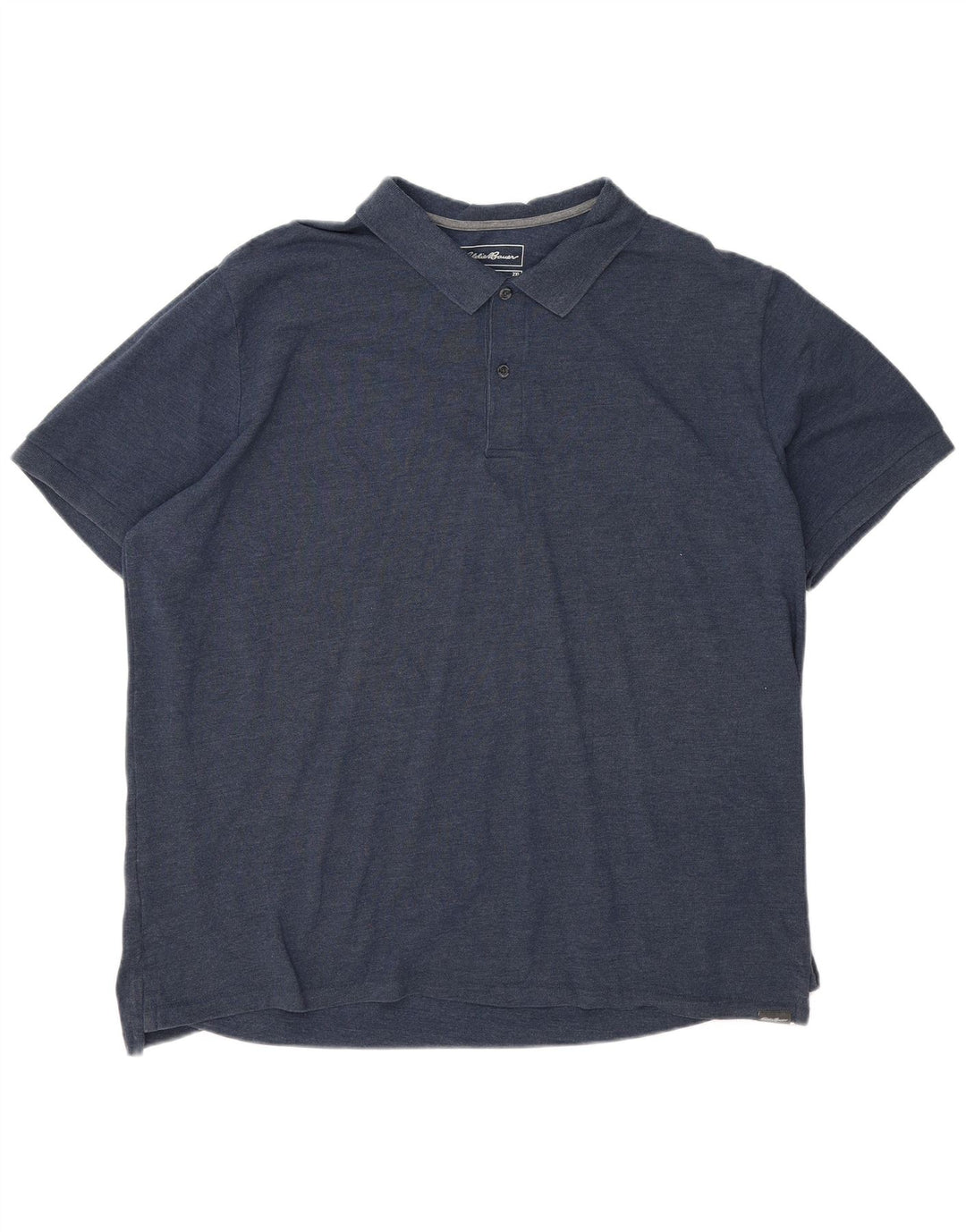 Camisa polo masculina Eddie Bauer 2XL algodão azul marinho