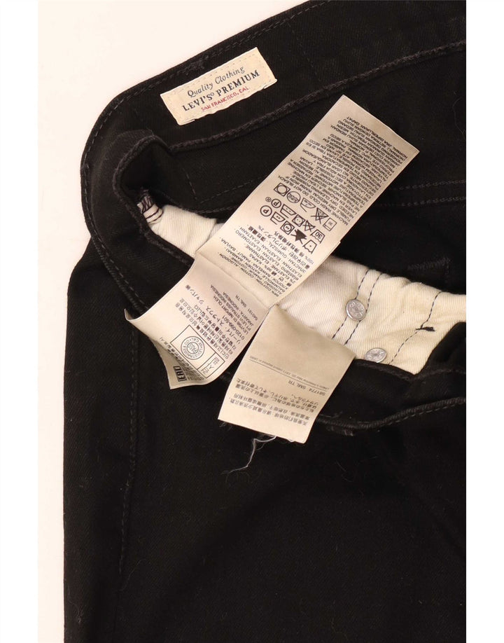 Levi's Masculino 511 Slim Jeans W31 L34 Algodão Preto