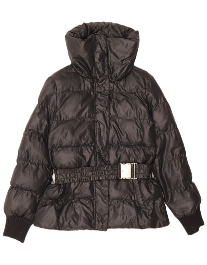 Jaqueta acolchoada feminina Sisley IT 44 poliéster preto médio