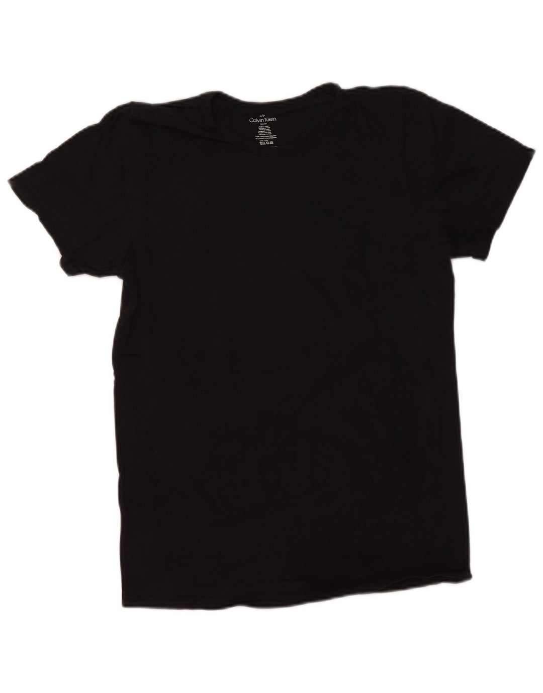 CALVIN KLEIN Camiseta masculina slim fit top pequeno algodão preto