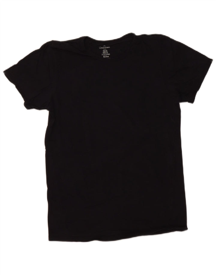 CALVIN KLEIN Camiseta masculina slim fit top pequeno algodão preto