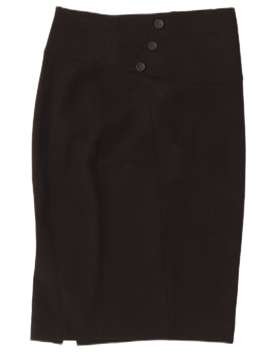 Saia lápis feminina Zara médio W28 poliéster preto