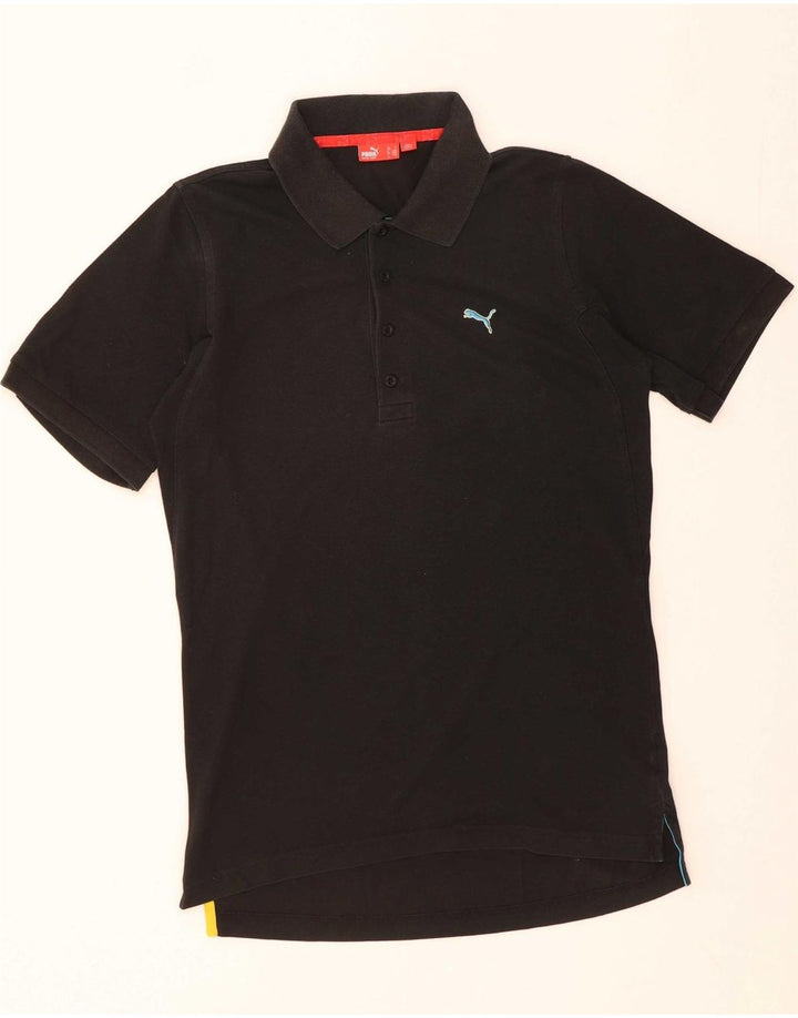 Camisa polo masculina PUMA pequena preta