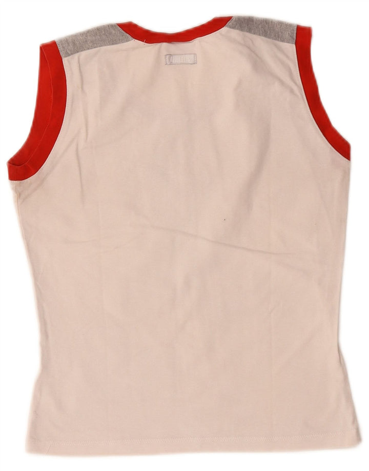 Colete gráfico feminino Nike UK 8/10 pequeno bloco colorido branco