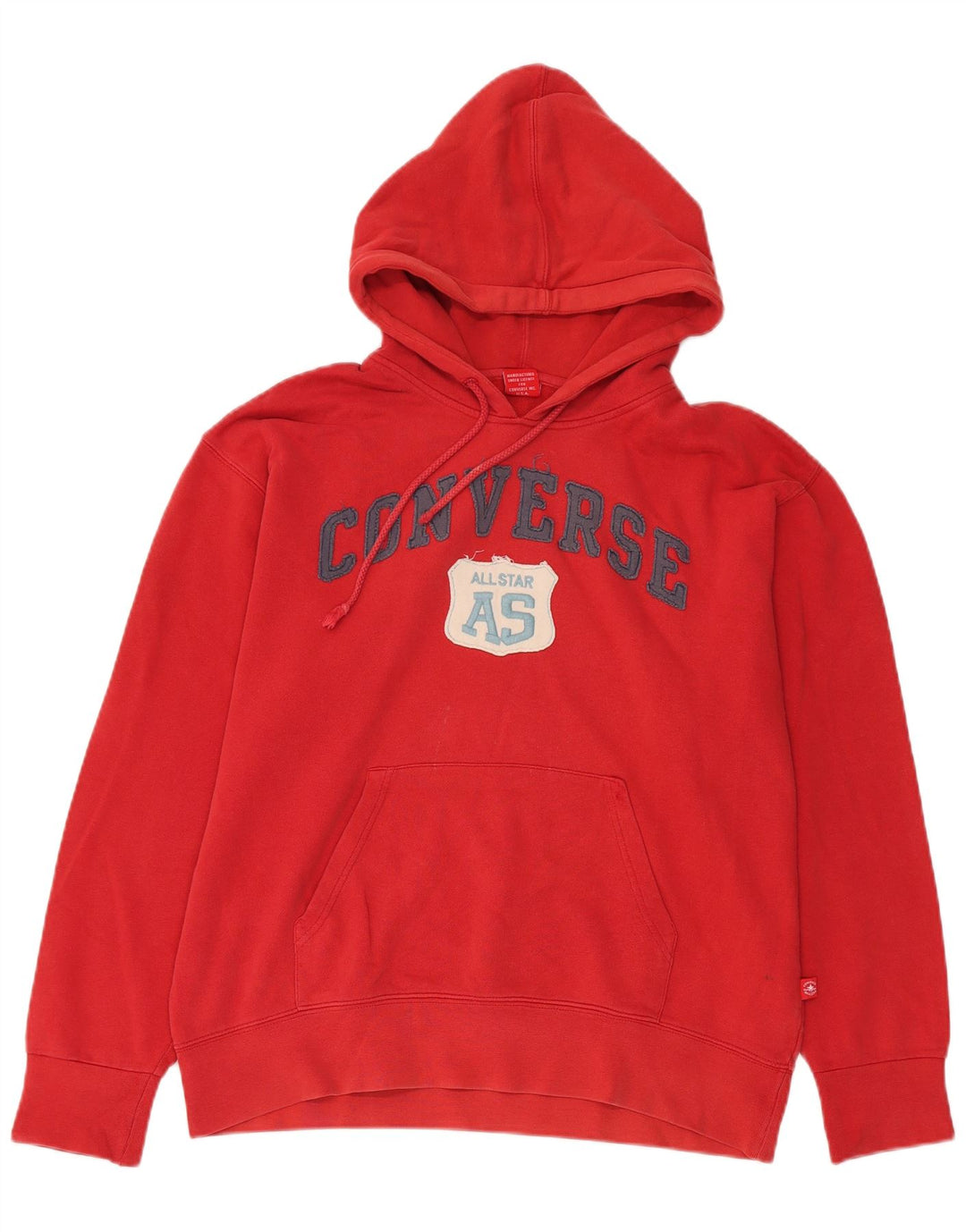 Converse masculino gráfico moletom com capuz grande algodão vermelho