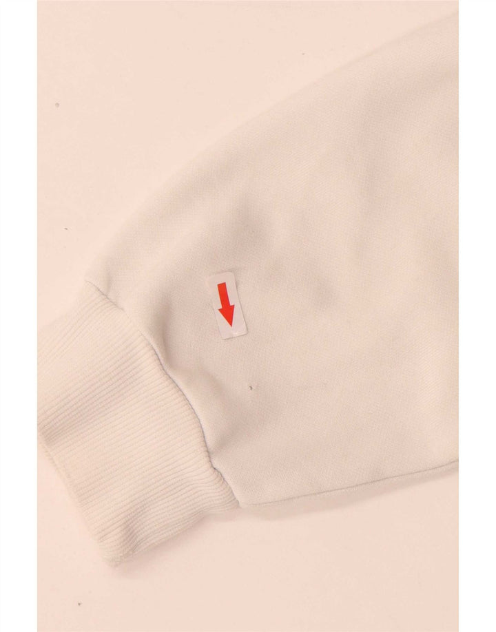 Puma masculino gráfico moletom com capuz grande algodão branco