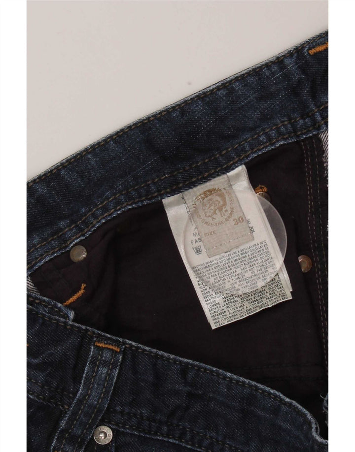 Diesel Mens Slim Jeans W30 L30 Azul Marinho Algodão