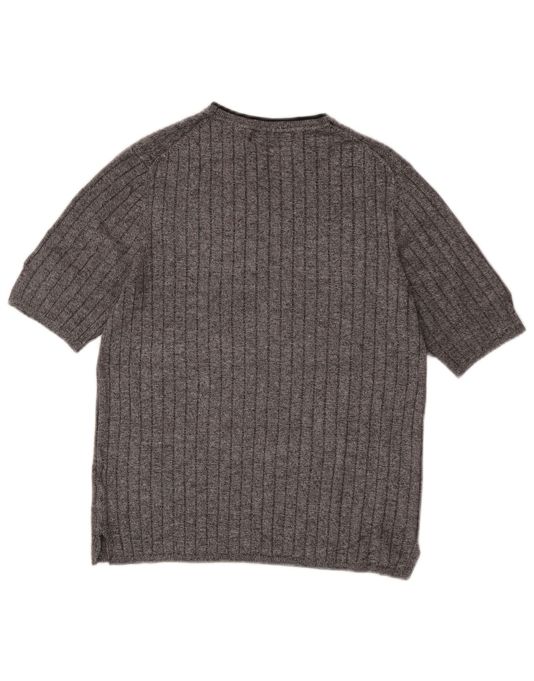 Suéter feminino Marks & Spencer com gola redonda Reino Unido 10 pequeno cinza