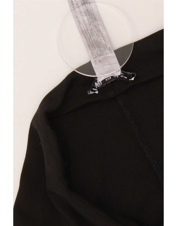 Zara Womens Leggings UK 8 Pequeno Poliéster Preto