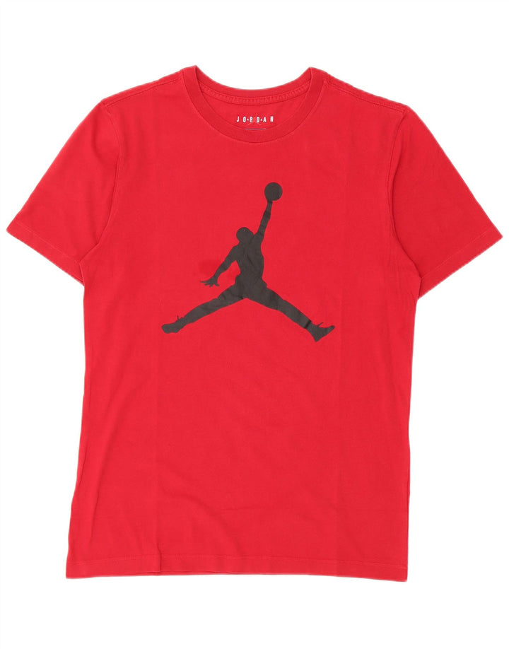 Jordan Mens Graphic T-Shirt Top Pequeno Vermelho