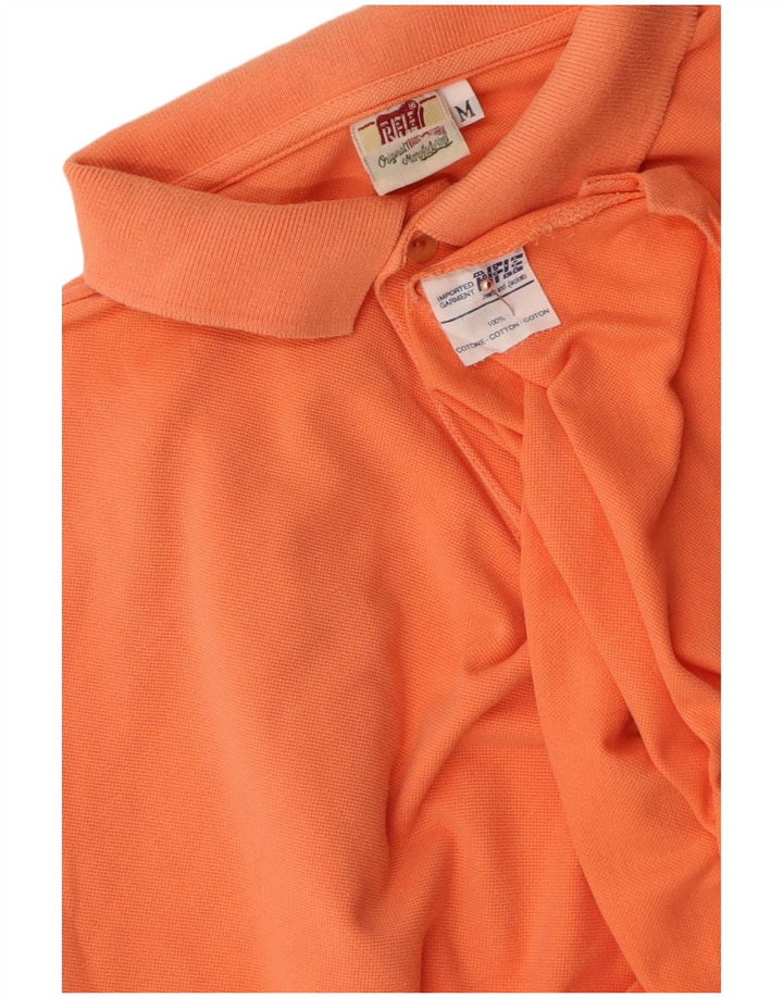 Camisa polo masculina RIFLE algodão laranja médio