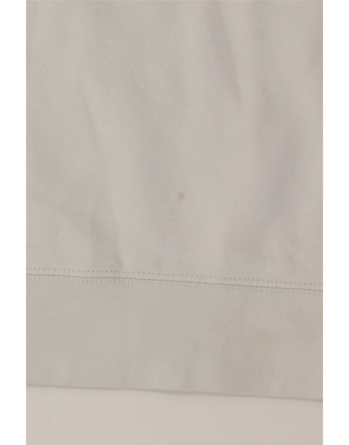 NIKE Womens Oversized Sweatshirt Jumper UK 6 XS White Colourblock Cotton Vintage Nike and Second-Hand Nike from Messina Hembry 
