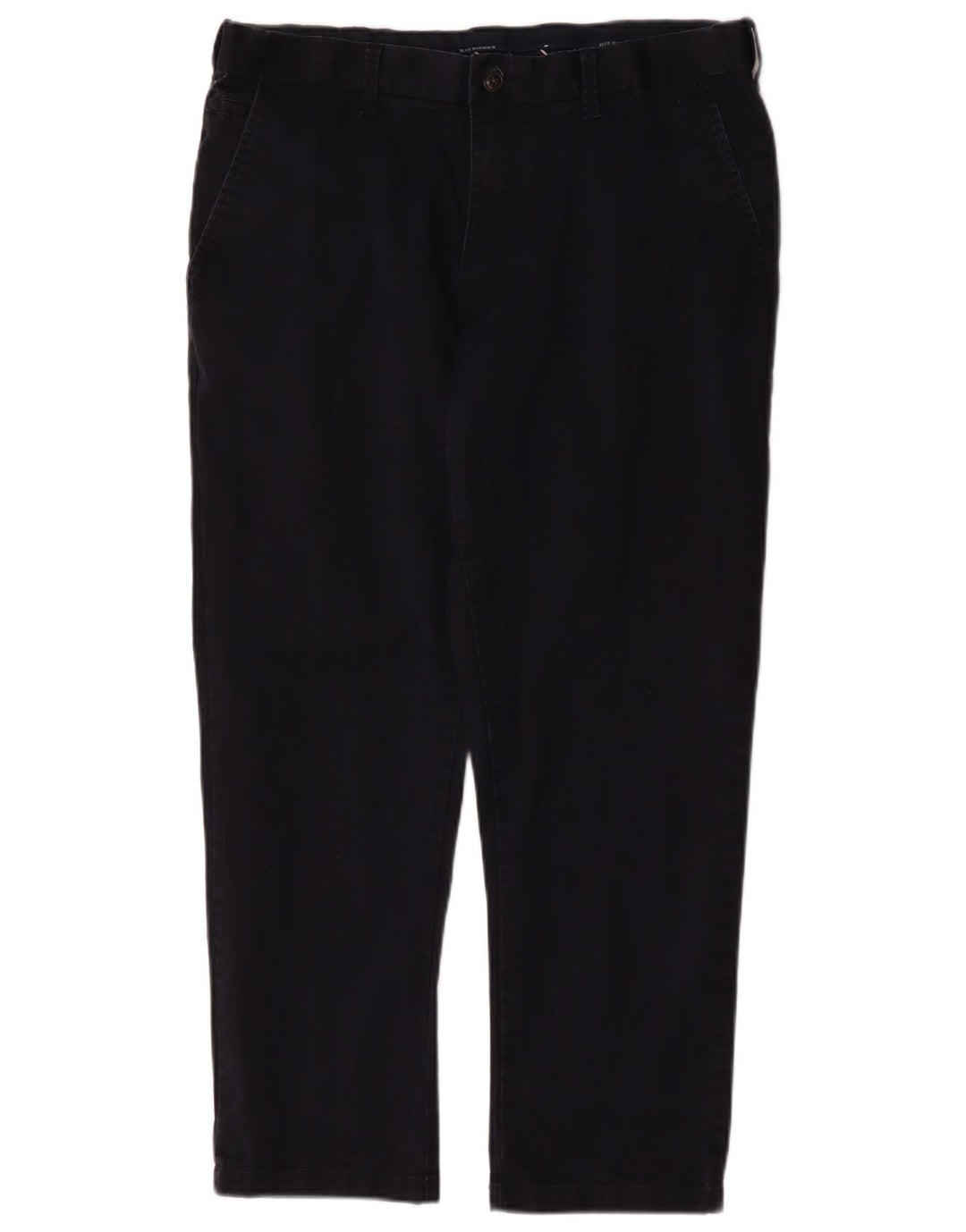 Calças masculinas Marks & Spencer Blue Harbour Chino W38 L29 Azul marinho