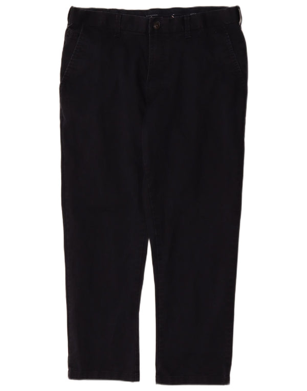 Calças masculinas Marks & Spencer Blue Harbour Chino W38 L29 Azul marinho