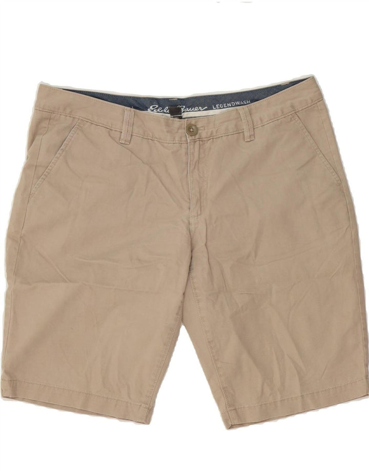 EDDIE BAUER Womens Chino Shorts US 12 Large W34  Beige Cotton Vintage Eddie Bauer and Second-Hand Eddie Bauer from Messina Hembry 