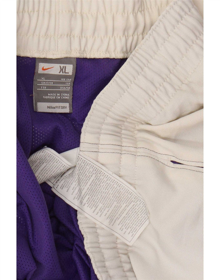 Nike Mens Dri Fit Sport Shorts XL Poliéster Branco