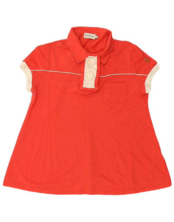Polo feminino MONCLER UK 12 vermelho médio