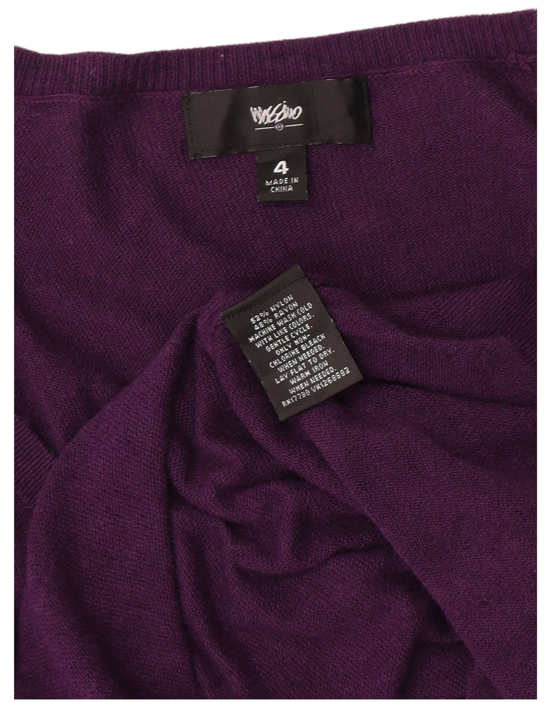 MOSSIMO Vestido feminino oversized de manga comprida US 4 pequeno roxo nylon