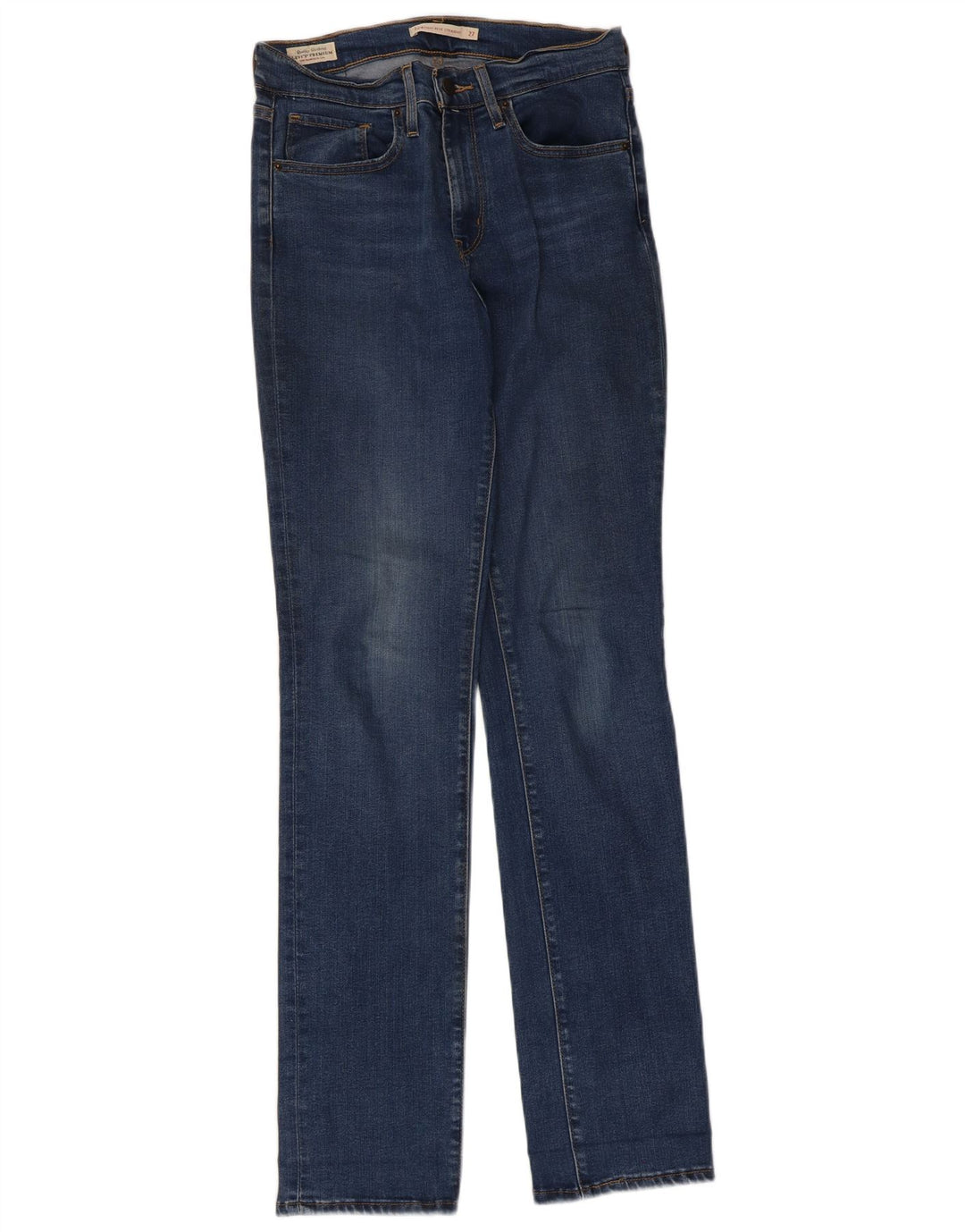 Calça Jeans Levis Feminina 724 High Rise Straight W27 L32 Azul Lyocell