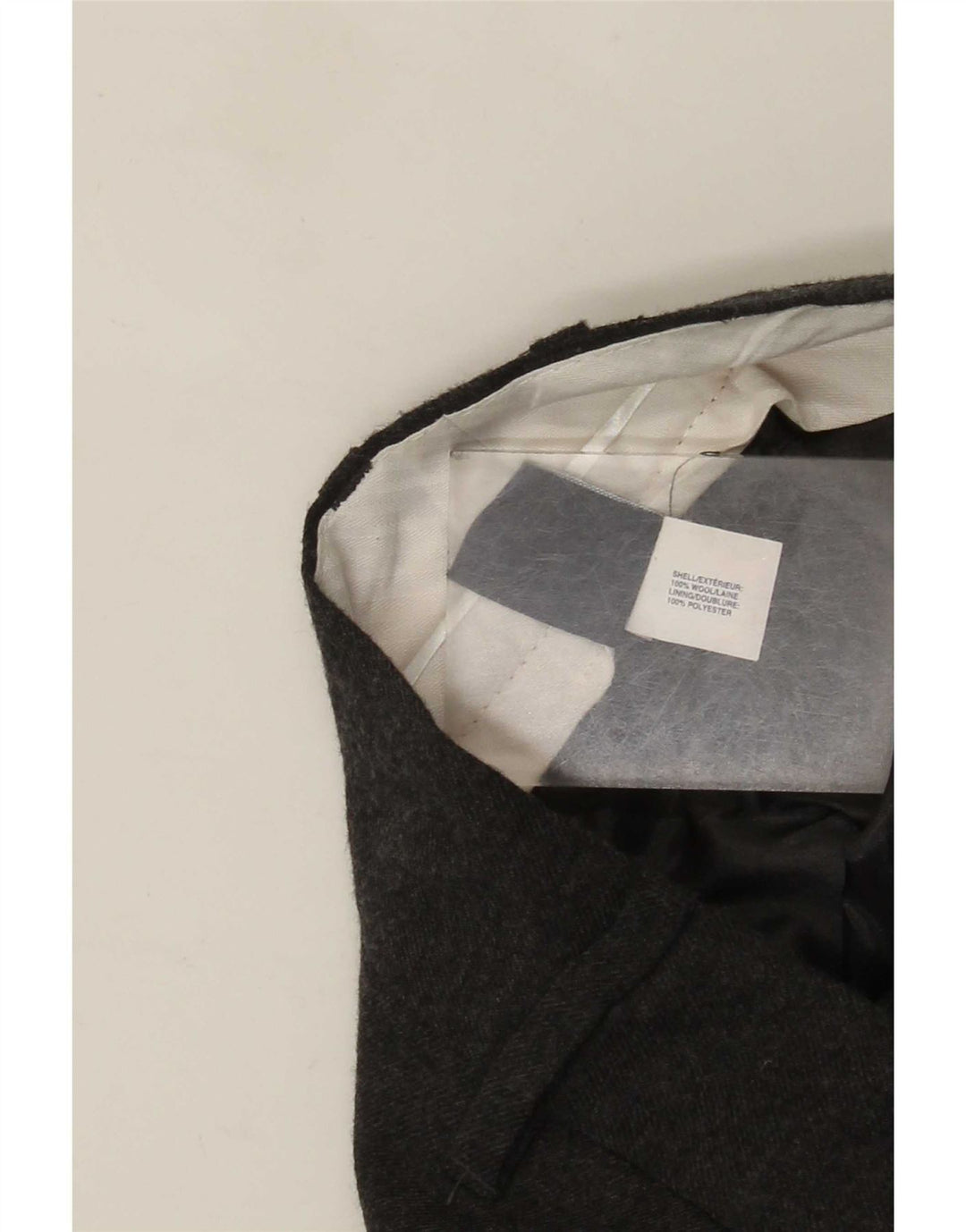 Calça feminina Gap com perna larga US 4 pequena W30 L32 lã cinza