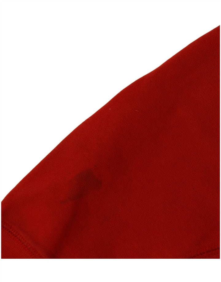 Nike masculino gráfico moletom jumper pequeno algodão vermelho