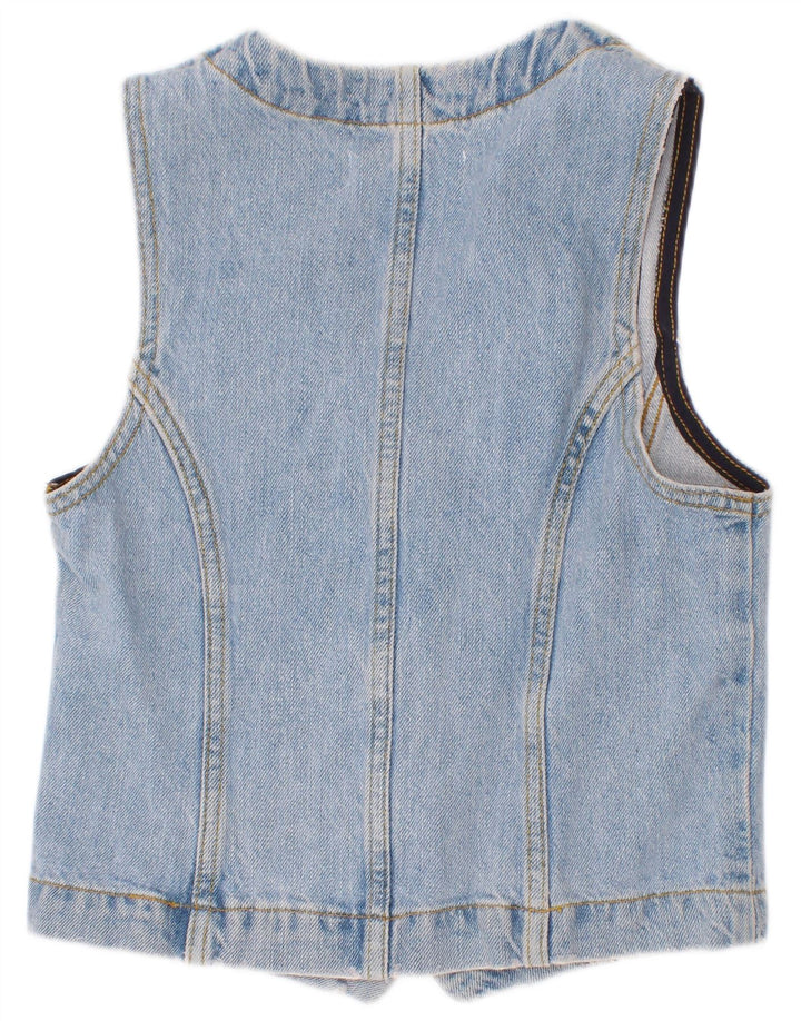 Zara Colete Jeans Meninas 9-10 Anos Azul