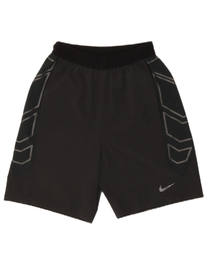 Shorts esportivos gráficos masculinos Nike, pequeno, preto, colorido, poliéster