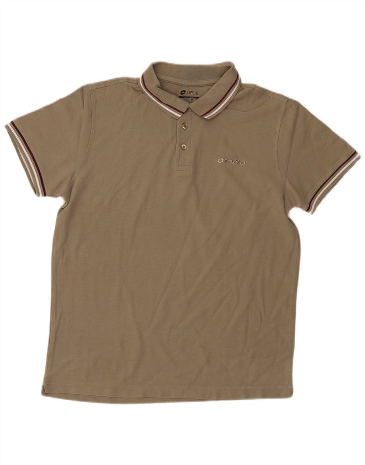 Camisa polo masculina LOTTO cinza médio