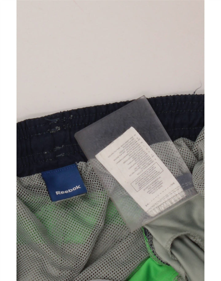 Shorts de natação masculino REEBOK XL verde Colourblock poliéster