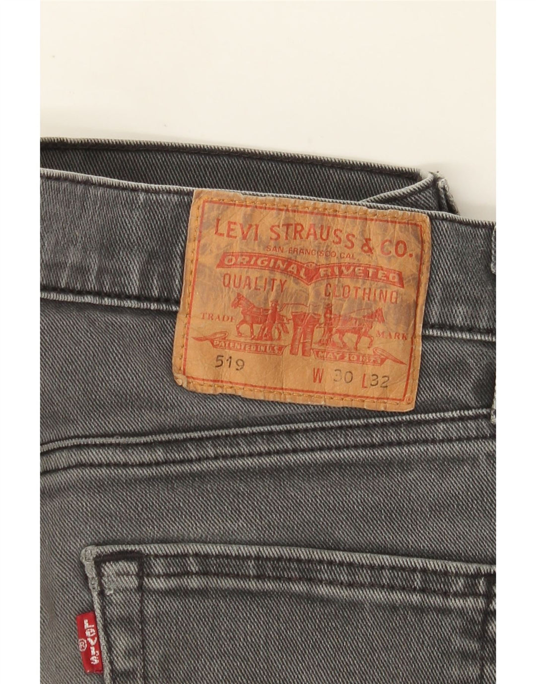 Levi's Masculino 519 Skinny Jeans W30 L27 Cinza Algodão