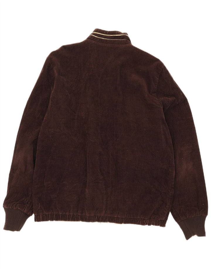 Jaqueta de veludo reversível masculina POP 84 UK 36 pequena marrom