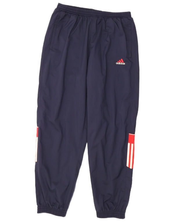 Calça de treino masculina Adidas Joggers UK 46/48 XL Azul marinho Colourblock